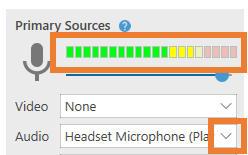 primary source panel with the audio highlighted