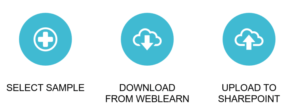 graphic showing download steps 